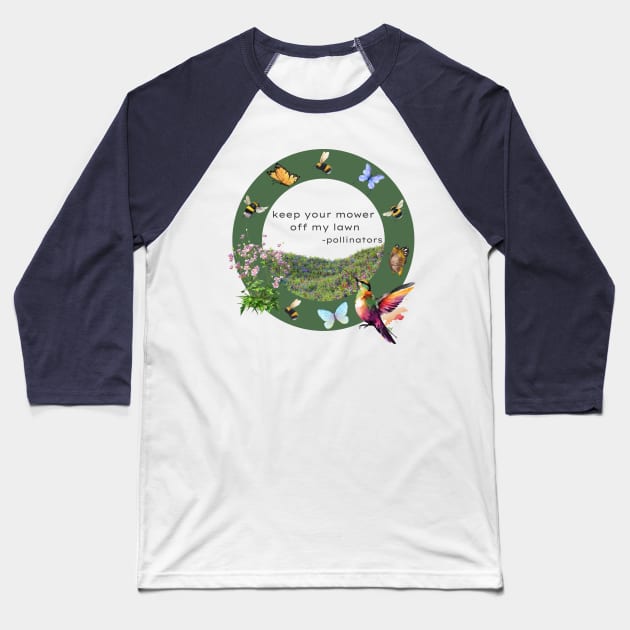 Pro Pollinators Baseball T-Shirt by Artistic Oddities